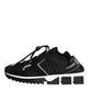 Black Mesh Sorrento Trekking Sneakers Shoes