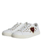 White Portofino Sacred Heart Sneakers Shoes