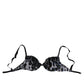 White Leopard Push Up Reggiseno Bra Underwear