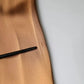 Brown Satin Long Sleeves Wrap Sheath Mini Dress