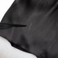 Black Satin Long Sleeves Wrap Sheath Mini Dress