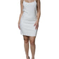 White Sleeveless Bodycon Sheath Mini Dress