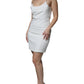 White Sleeveless Bodycon Sheath Mini Dress