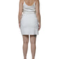 White Sleeveless Bodycon Sheath Mini Dress