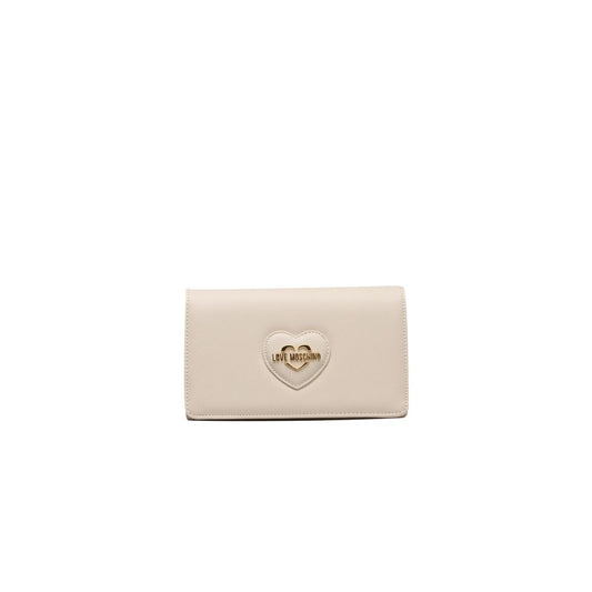 Beige Polyethylene Women Crossbody