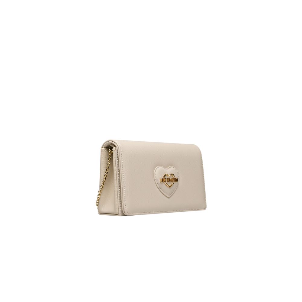 Beige Polyethylene Women Crossbody