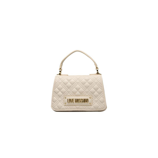 Beige Polyethylene Handbag