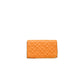 Orange Polyethylene Crossbody Bag