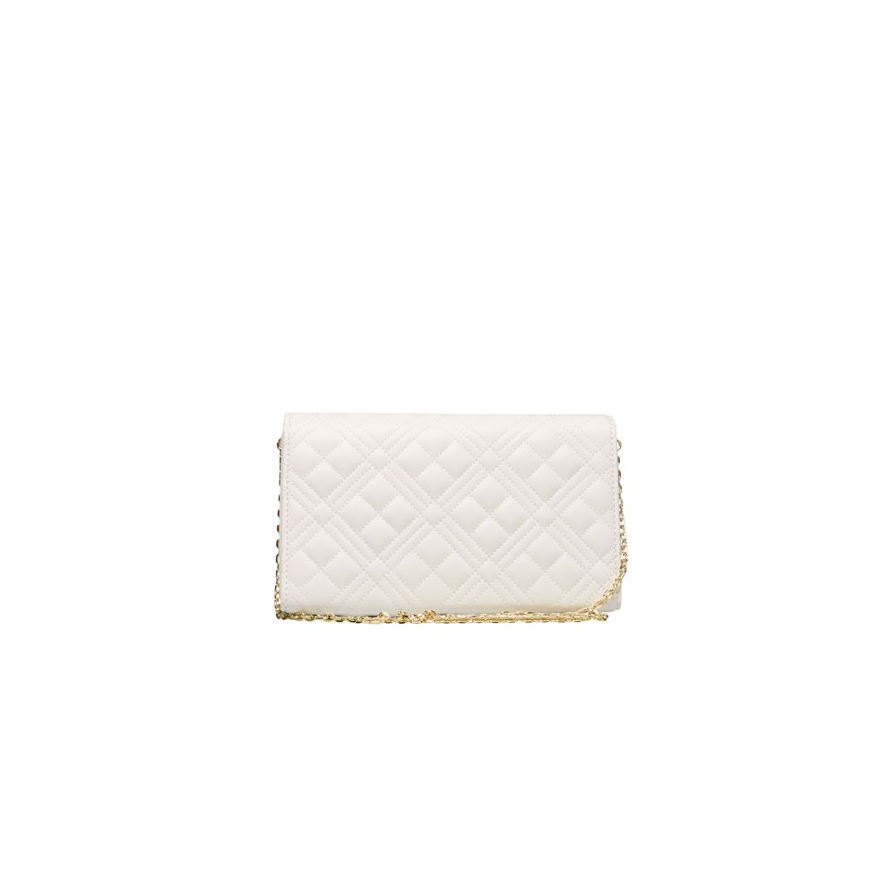 White Polyethylene Crossbody Bag