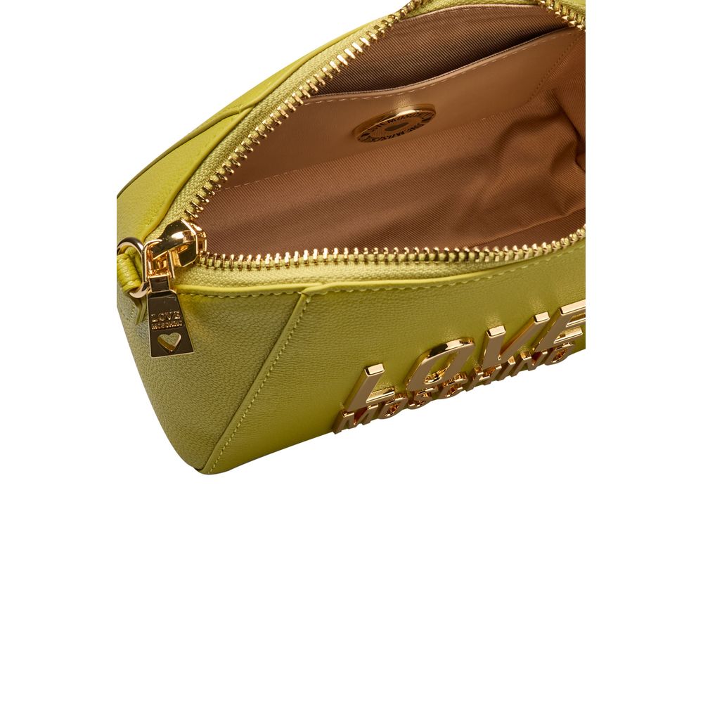 Yellow Polyethylene Women Crossbody Bag