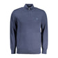 Blue Cotton Men Sweater