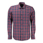 Blue Cotton Men Shirt