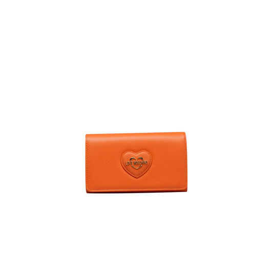 Orange Polyethylene Crossbody Bag