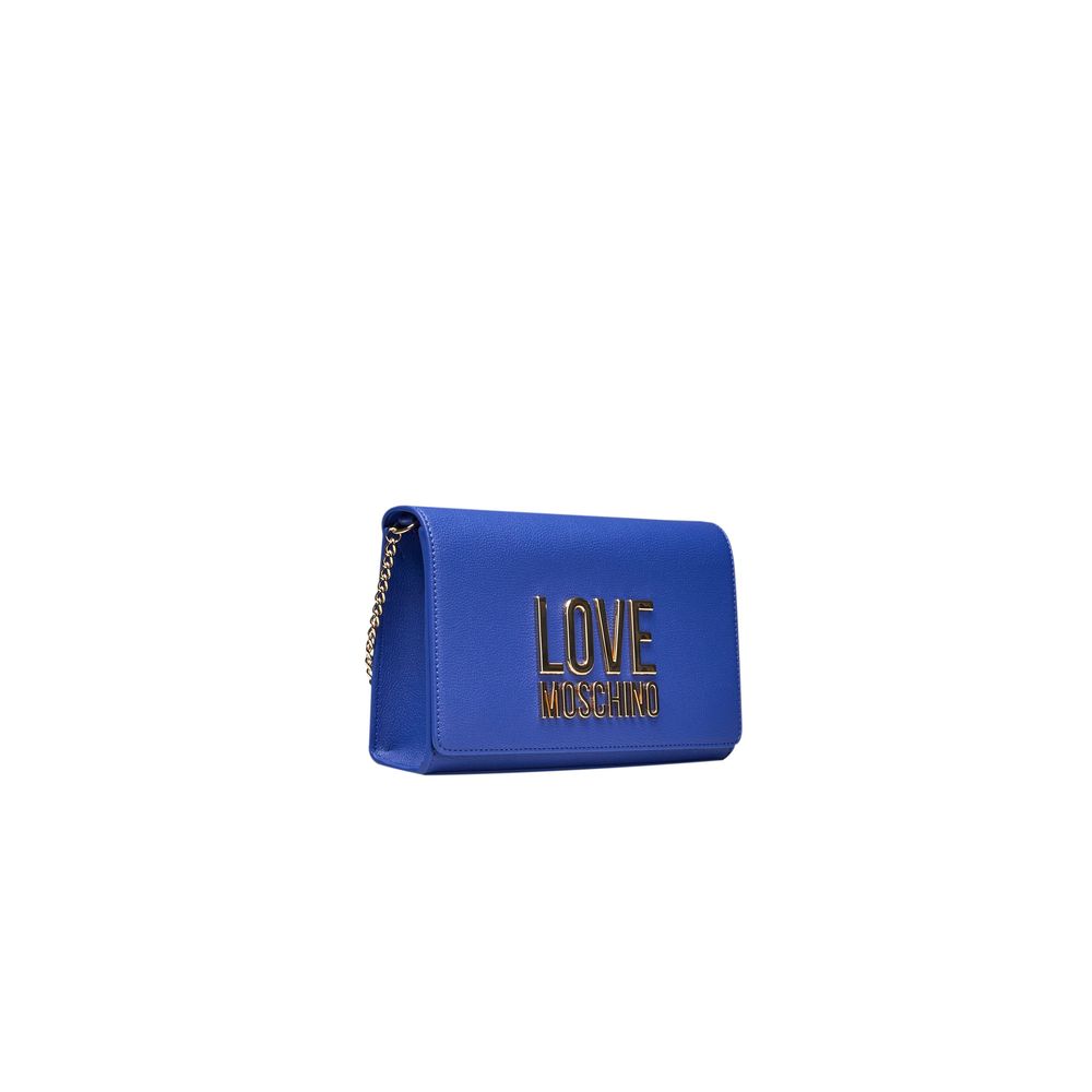 Blue Polyethylene Women Crossbody Bag