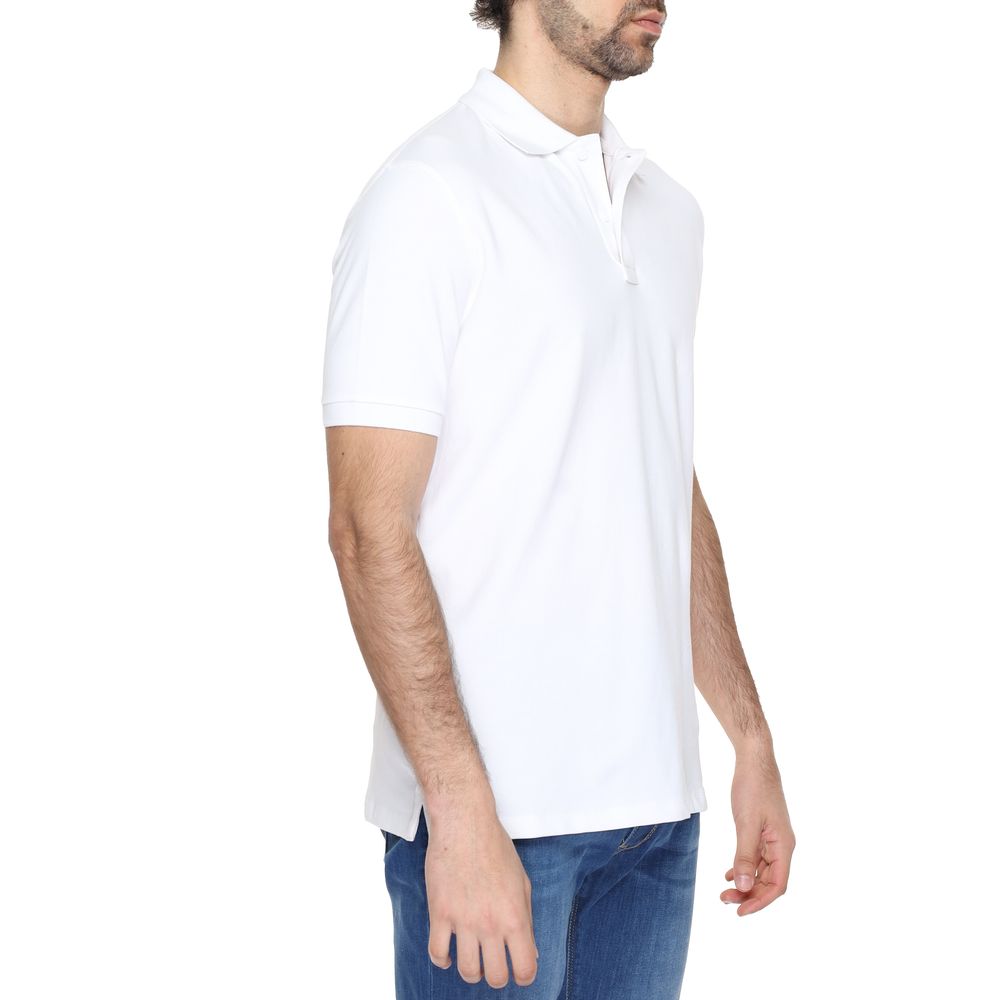 White Cotton Polo Shirt