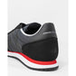 Black Polyester Sneaker