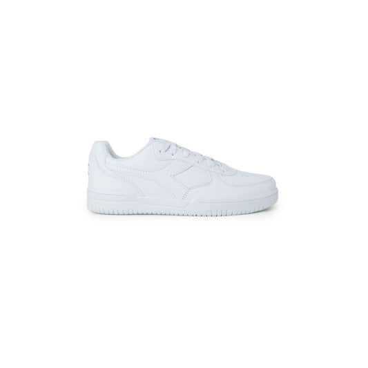 White Synthetic Leather Sneaker