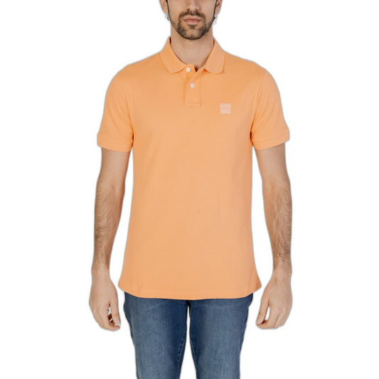 Orange Cotton Polo Shirt