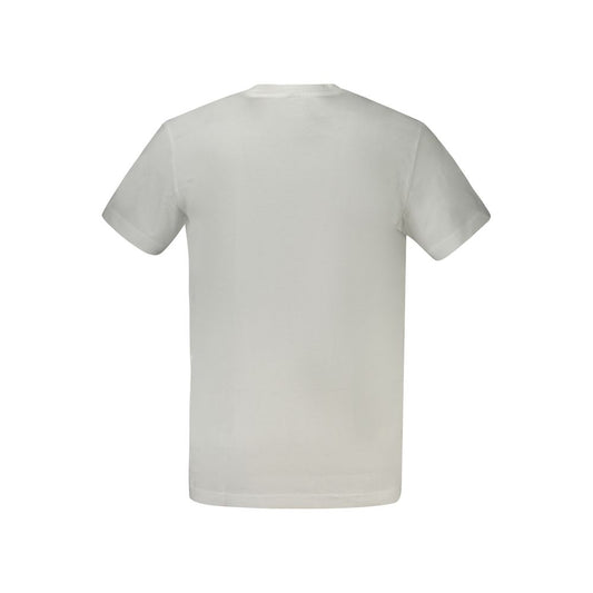 White Cotton Men T-Shirt