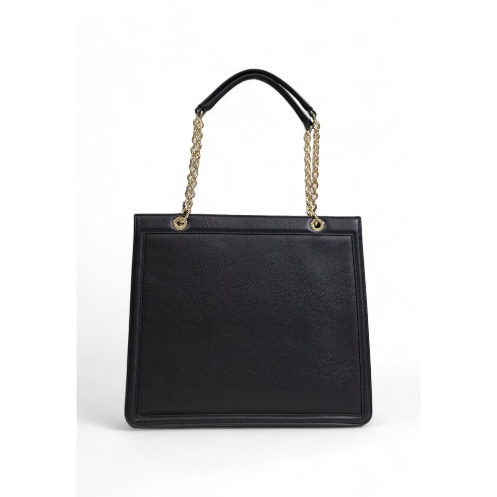 Black Polyester Handbag