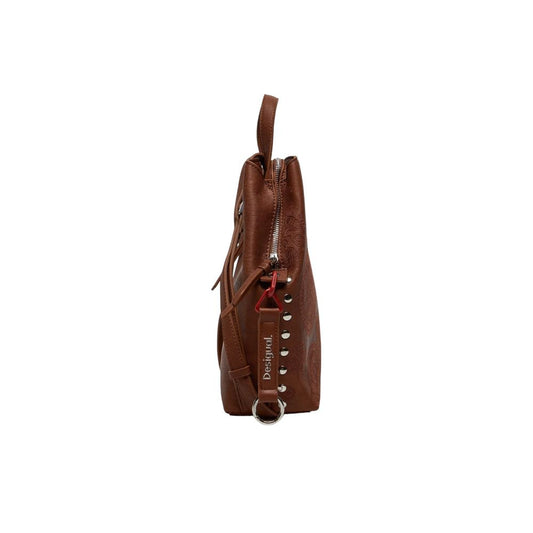 Brown Polyethylene Backpack