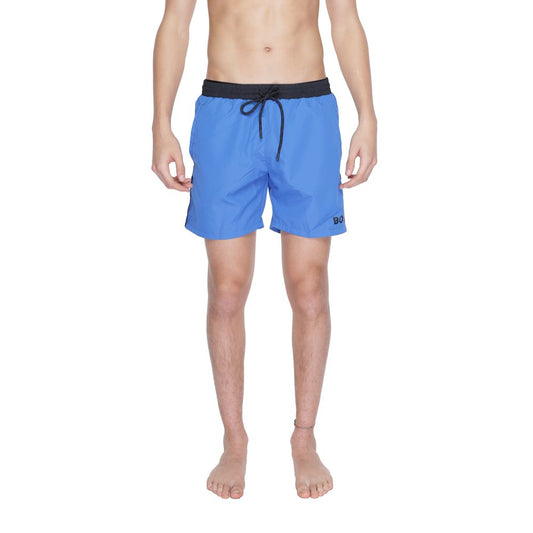 Blue Polyester Swimwear