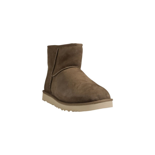 Gray Suede Leather Boot