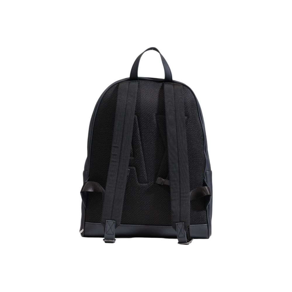 Blue Polyester Backpack