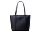 Black Synthetic Leather Handbag