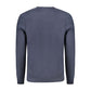 Blue Cotton Men Sweater