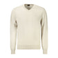 Beige Cotton Men Sweater