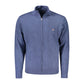 Blue Polyamide Men Cardigan