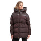 Brown Polyamide Jackets & Coat