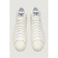 White Synthetic Leather Sneaker