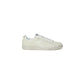 White Synthetic Leather Sneaker