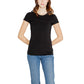 Black Cotton Tops & T-Shirt