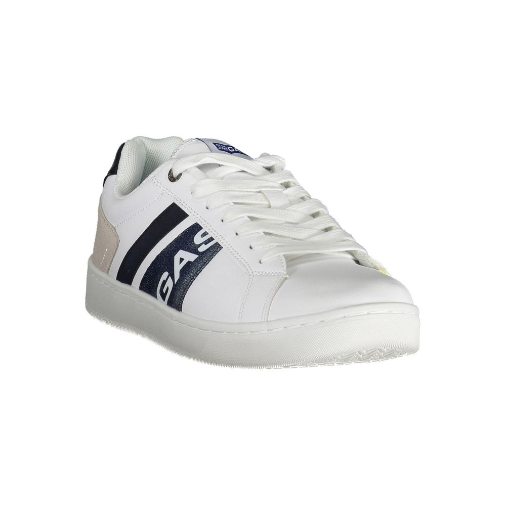 White Artificial Leather Sneaker