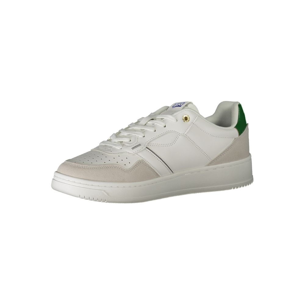 White Polyester Sneaker