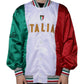 Multicolor Italia Button Down Bomber Jacket