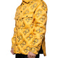 Yellow Logo Padded Buttoned Blouson Jacket