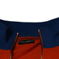 Orange Blue Full Zip Jersey Bomber Jacket