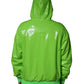 Green Polyester Hooded Men Pullover Sweater