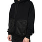 Black Hooded Pullover Men Sweatshirt Sweater