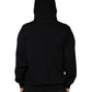 Black Hooded Pullover Men Sweatshirt Sweater