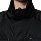 Black Nylon Winter Men Parka Coat Jacket