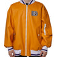 Orange White Full Zip Jersey Bomber Jacket