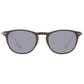 Brown Wood And Metal Sunglasses