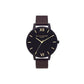 Black Synthetic Leather Watch