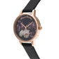 Black Synthetic Leather Watch