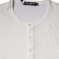 White Cotton Buttoned Long Sleeves T-shirt